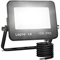 LE Foco LED de 15W- 1300 lúmenes- IP65 resistente al agua- Foco LED Exterior- Blanco Frío 5000 K- Ángulo de haz 120…